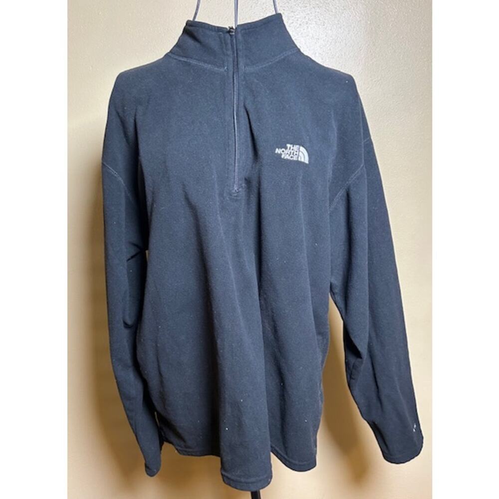The North Face Fleece Pullover Men’s Medium Black 3/4 Zip